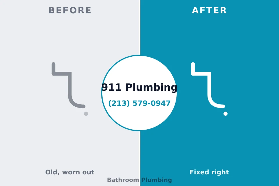 Before and after: plumbing repair Wylie, TX